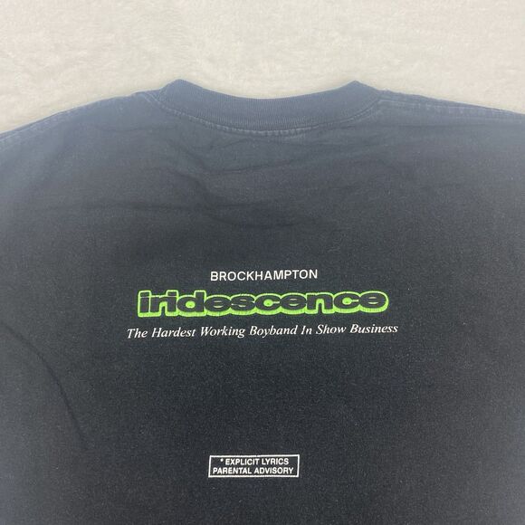 Brockhampton Bearface Iridescence Graphic Shirt Mens Large Black Short Sleeve - Picture 5 of 8